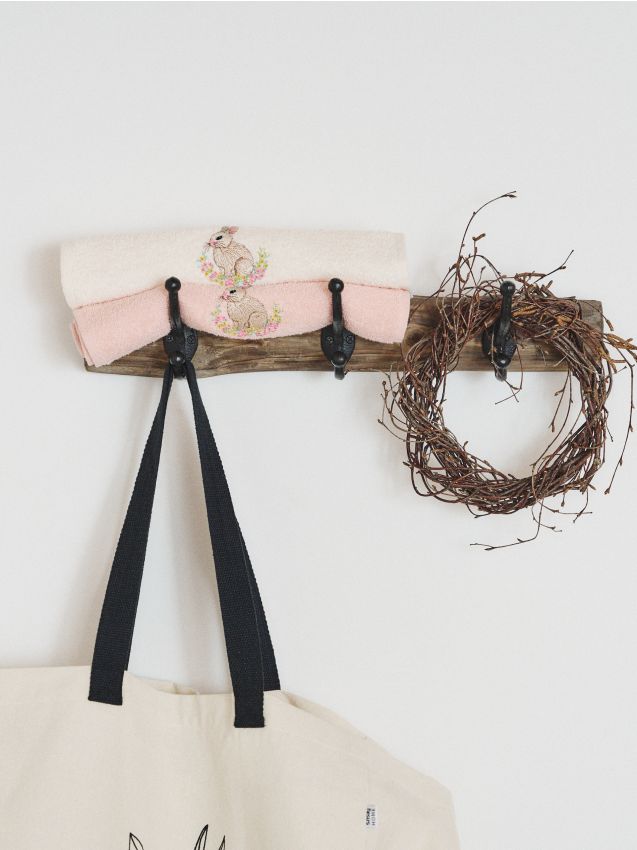 Sinsay - Set prosoape de Paște din bumbac cu iepuraș 2 pack - multicolor