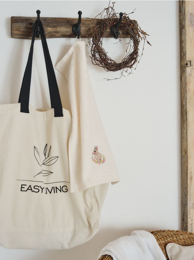 Sinsay - Комплект Великденски Памучни Кърпи Със Зайче 2 Бр.