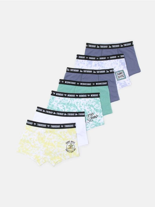 Sinsay - Boxeri din bumbac 7 pack - multicolor