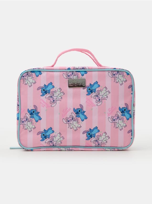Sinsay - Kozmetická taštička Stitch - pastelová ružová