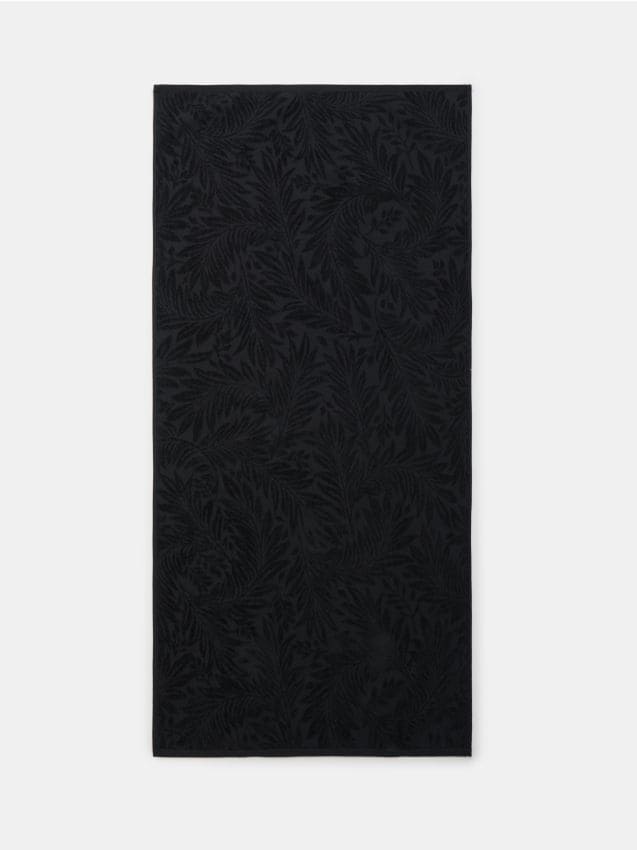 Sinsay - Prosop din bumbac cu model vegetal - negru