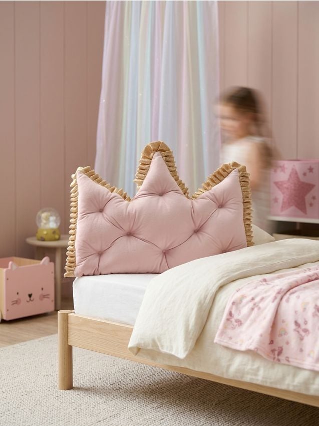 Sinsay - Pernă decorativă matlasată în formă de coroană - roz-pastel