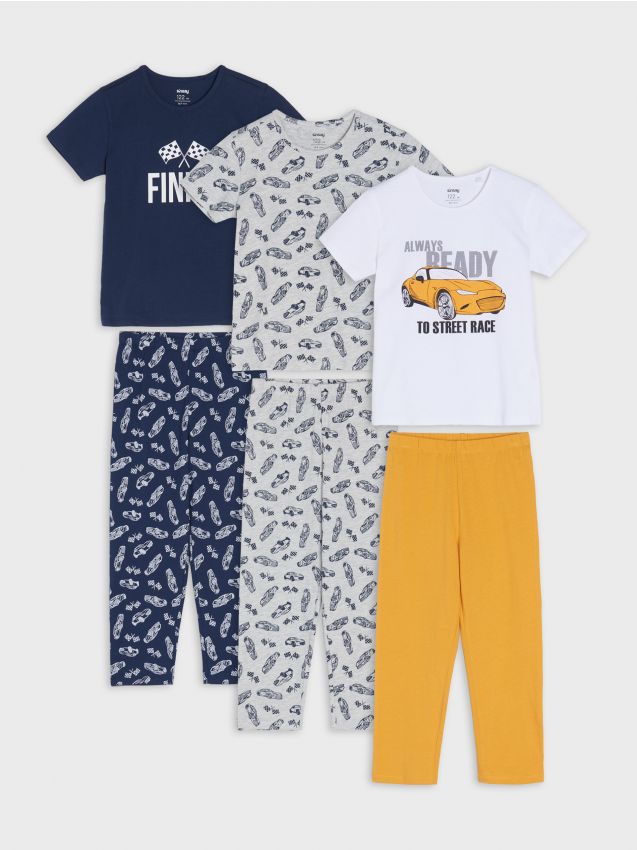 Sinsay - Piżamy 3 pack - żółty