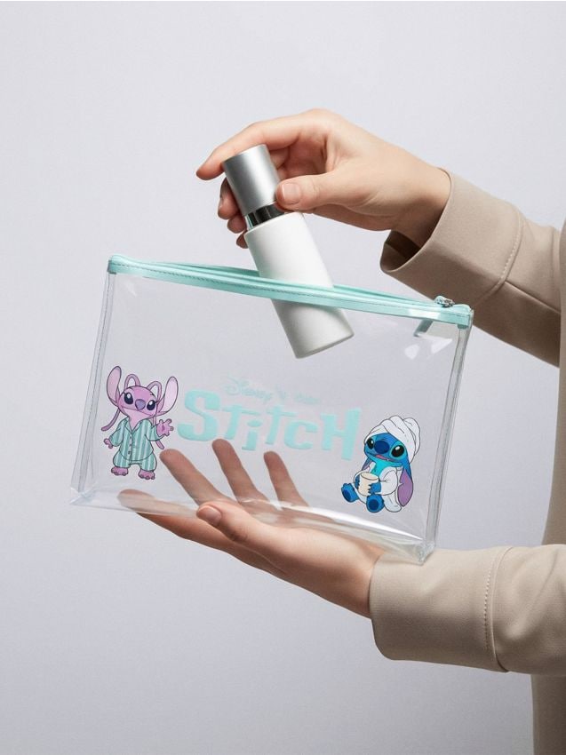 Sinsay - Kozmetická taštička Stitch - clear