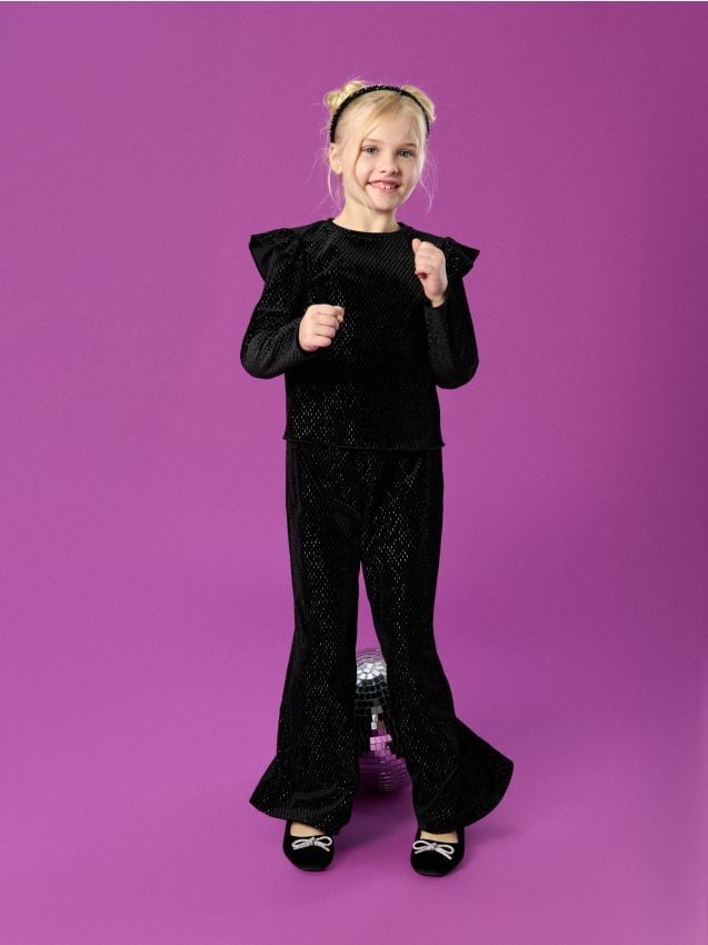 Sinsay - Súprava blúzky a nohavíc - čierna