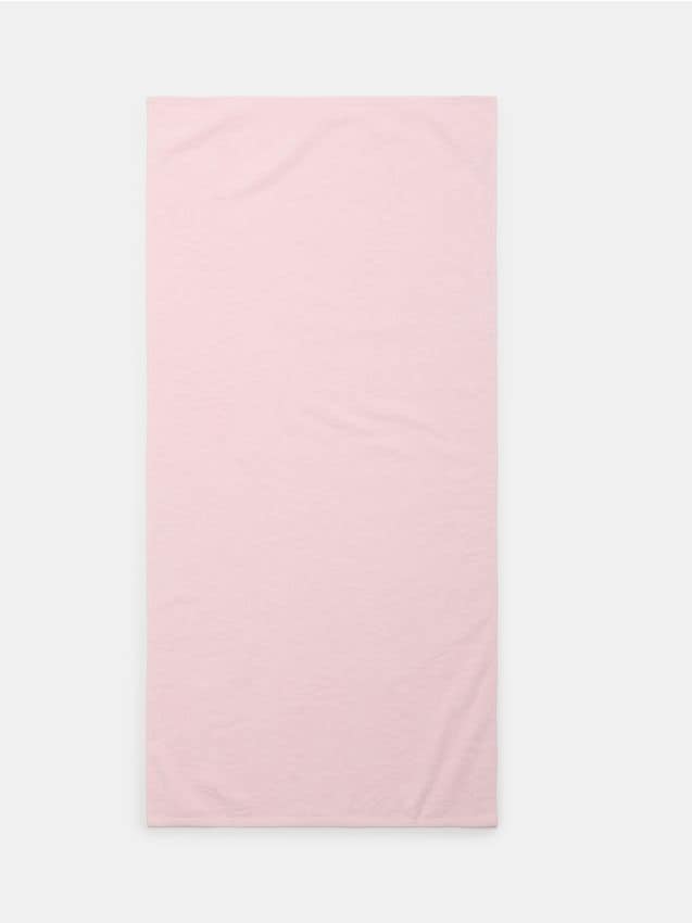 Sinsay - Prosop de baie din bumbac cu motiv vegetal - roz-pastel
