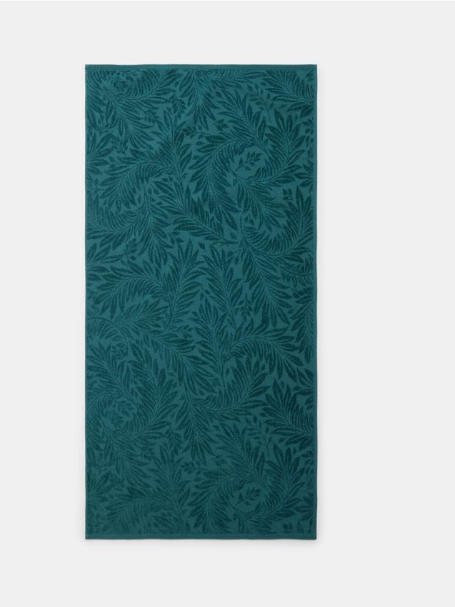 Sinsay - Prosop de baie din bumbac cu motiv vegetal - albastru-verzui