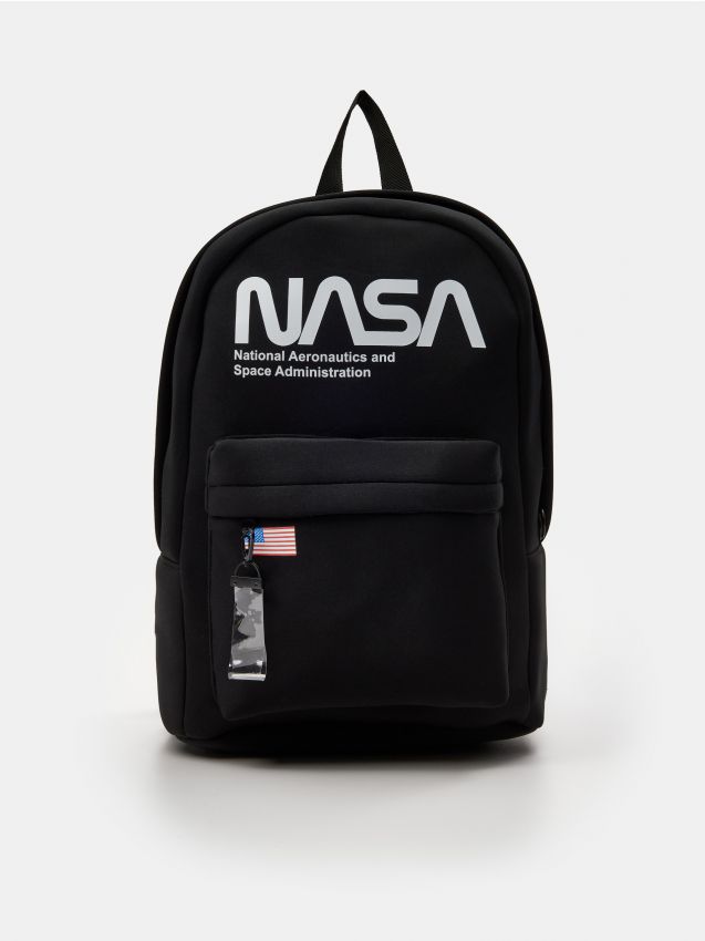 NASA Worm Logo - Whitby Slim Computer Backpack With USB Port