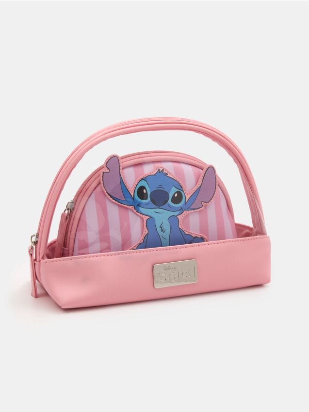 Sinsay - Kozmetická taštička Stitch - pastelová ružová