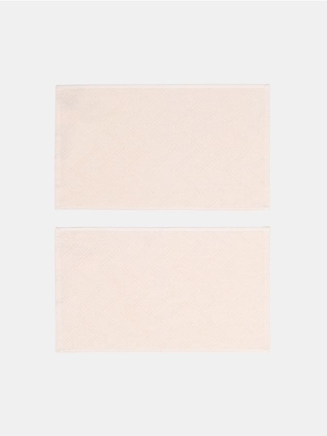 Sinsay - Set de prosoape cu model jacard 2 pack - galben-pal