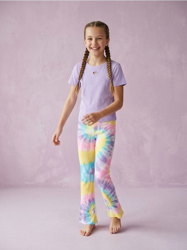Sinsay - Tricou din tricot striat - lavand