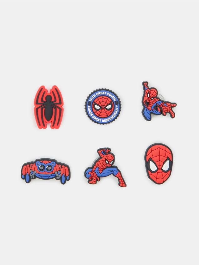 Sinsay - Insigne pentru pantofi – pachet 6 bucăți Spider-Man - multicolor