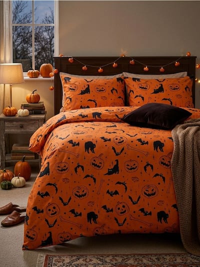 Set posteljine sa Halloween motivom