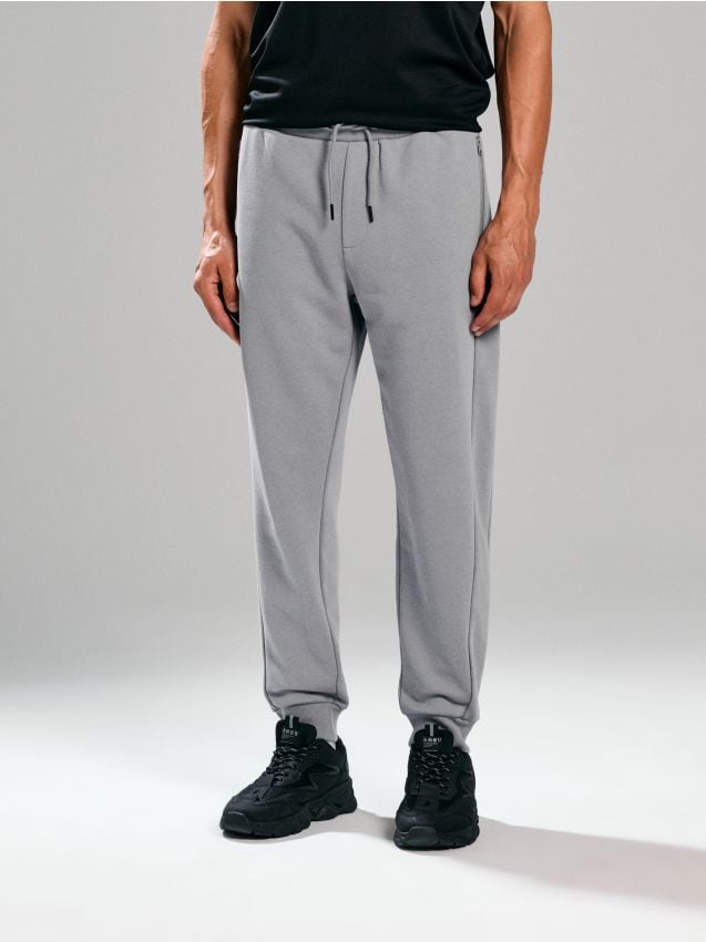 Sinsay - Pantaloni regular fit SNSY PERFORMANCE - gri deschis