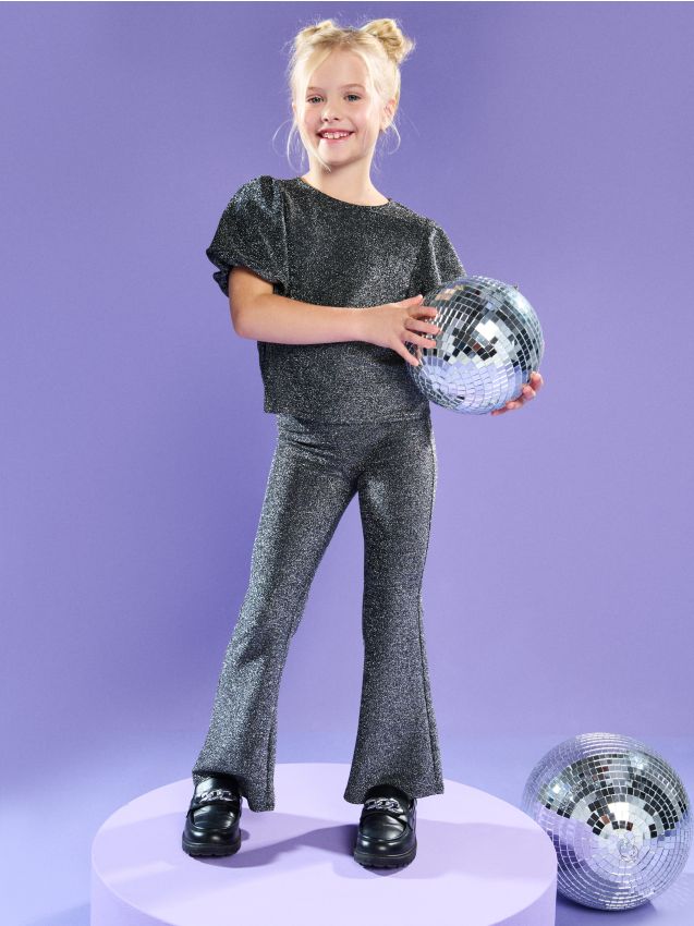 Sinsay - Súprava blúzky a nohavíc - strieborná