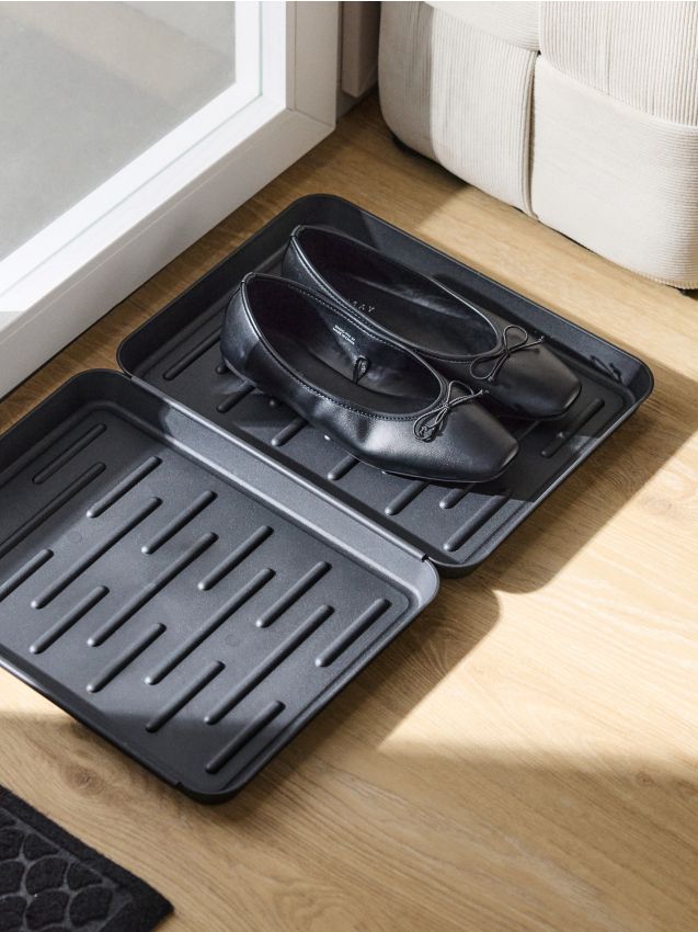 Sinsay - Tăvi pentru scurgerea pantofilor 2 pack - negru