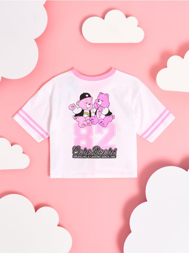 Sinsay - Tricou din bumbac cu imprimeu Care Bears - alb