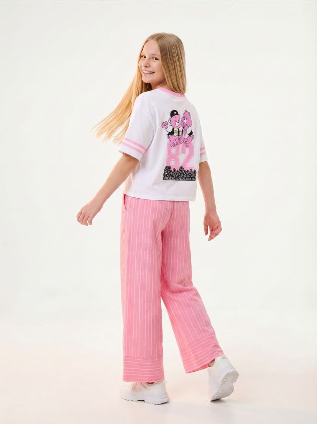 Sinsay - Tricou din bumbac cu imprimeu Care Bears - alb