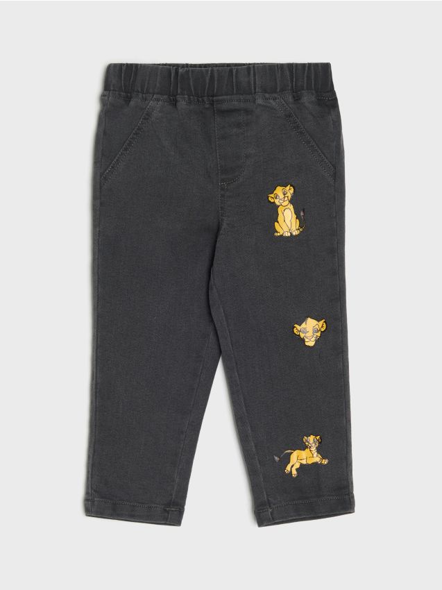 Sinsay - Blugi The Lion King - negru-antracit