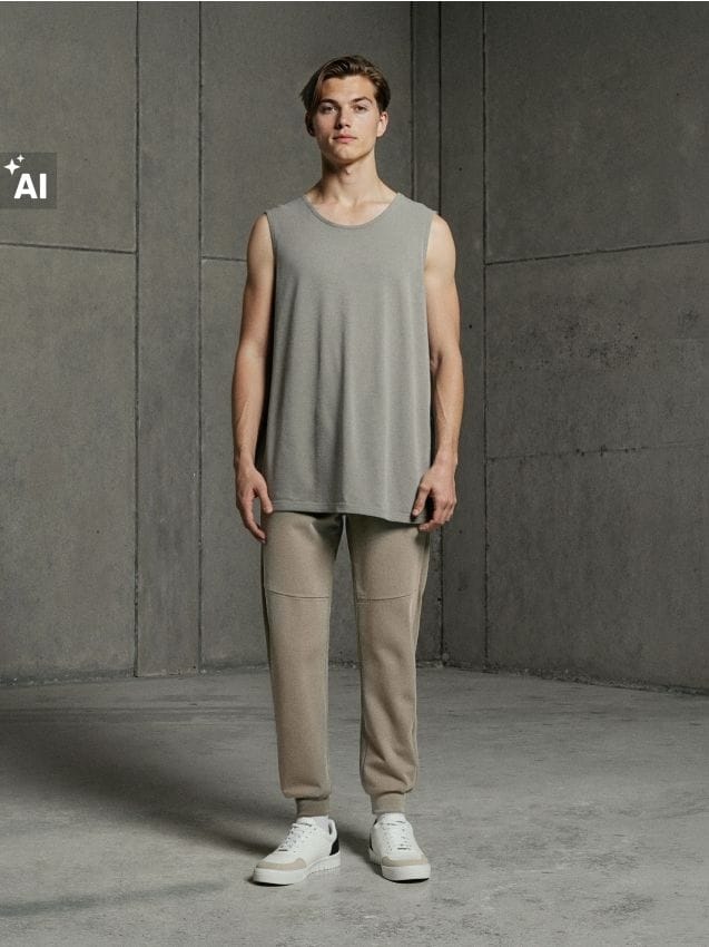 Sinsay - Pantaloni jogger - gri-maroniu