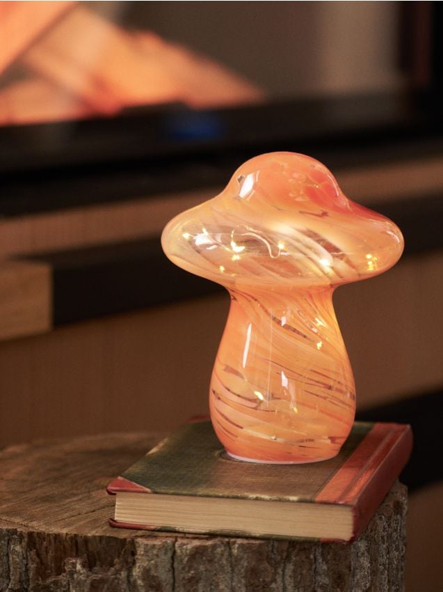 Sinsay - Lampa v tvare huby - mandarínková