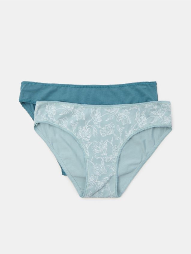 Sinsay - Set de 2 perechi de chiloți cu conținut ridicat de bumbac - multicolor