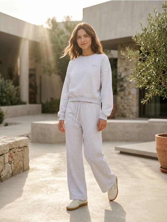 Sinsay - Hanorac crewneck cu broderie - altele