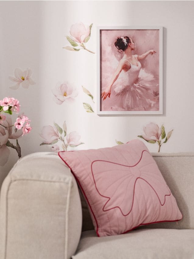 Sinsay - Set de stickere florale pentru perete - multicolor