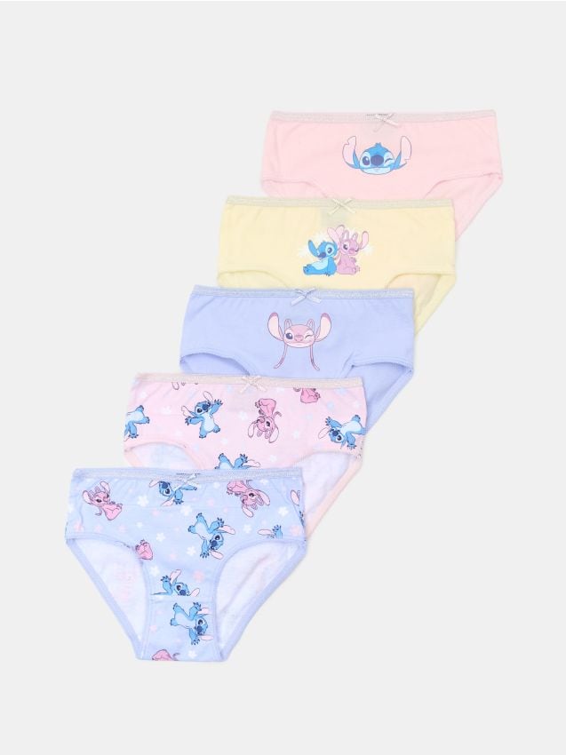 Sinsay - Chiloți din bumbac 5 pachete Stitch - multicolor