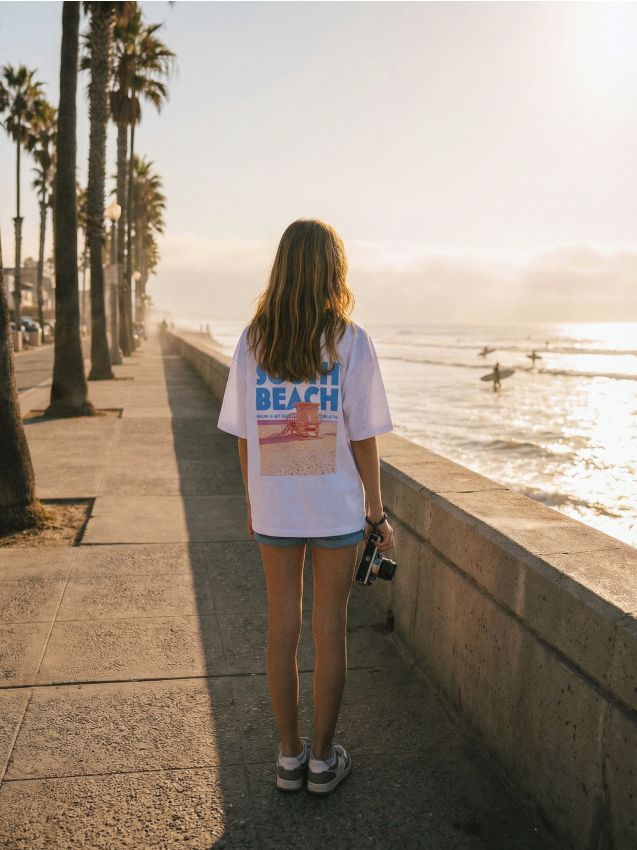 Sinsay - Tricou din bumbac cu imprimeu de vacanță - alb