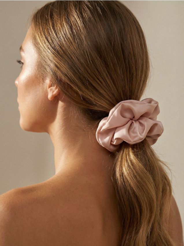 Sinsay - Elastic de păr scrunchie - nude