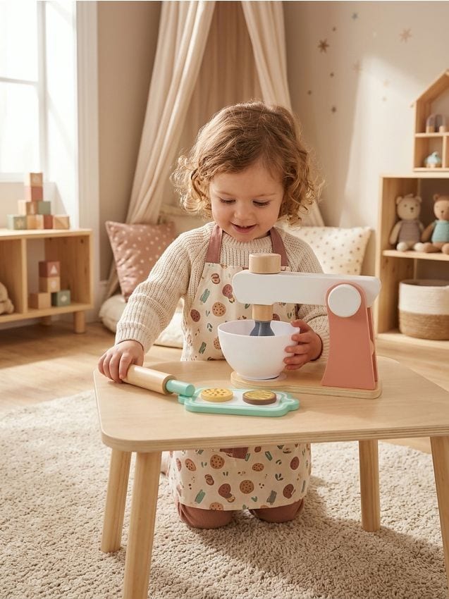 Sinsay - Mixer de bucătărie din lemn cu accesorii – jucărie - multicolor