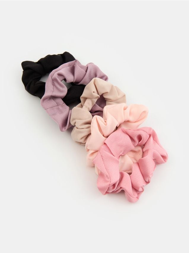 Sinsay - Set de elastice scrunchie pentru păr 5 bucăți - multicolor