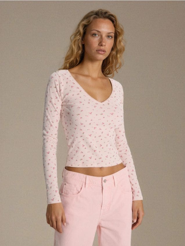 Sinsay - Bluză din bumbac - multicolor