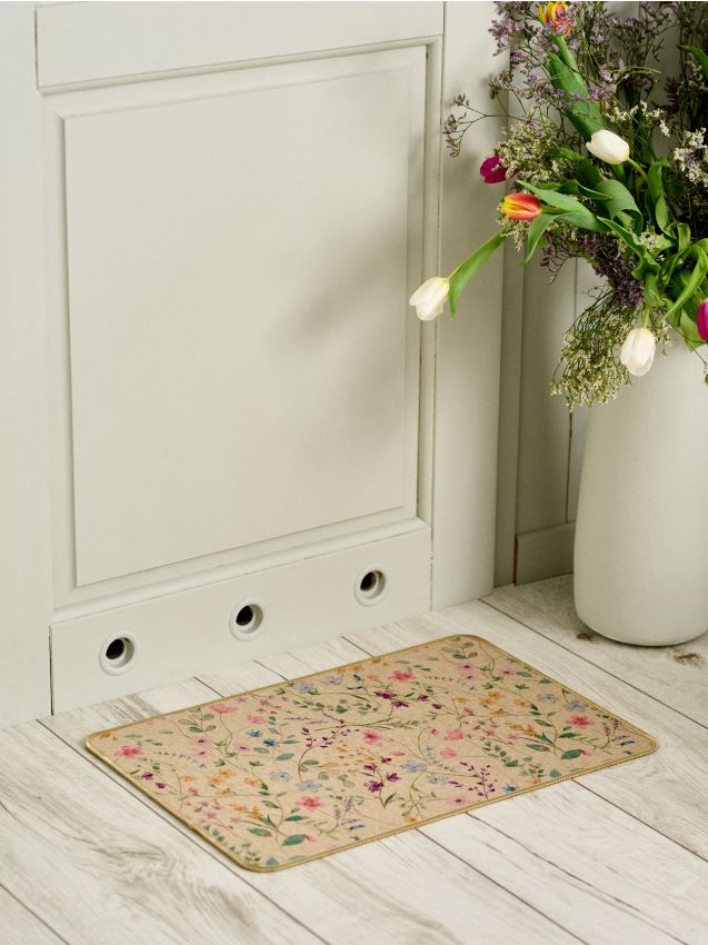 Sinsay - Covoraș de intrare cu motiv floral - multicolor