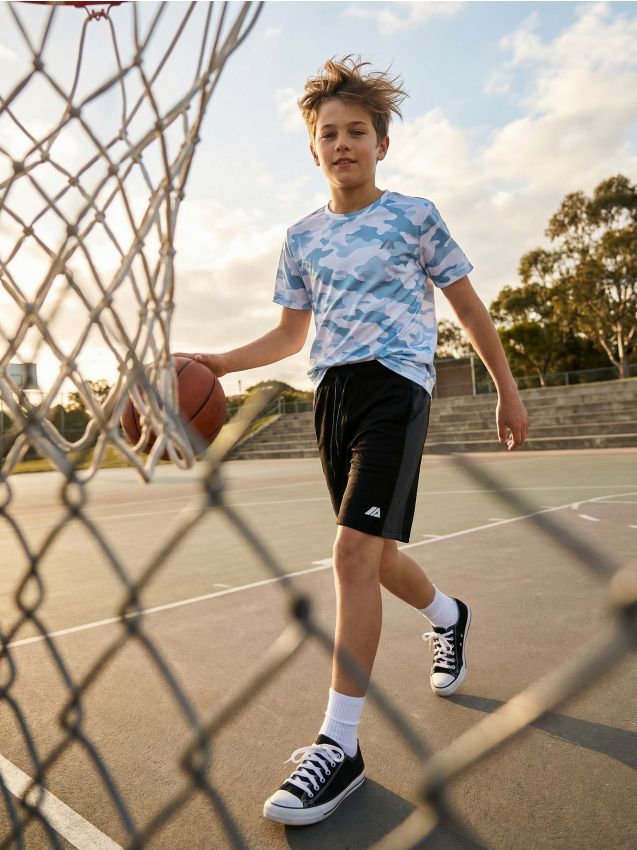 Sinsay - Pantaloni scurți sport cu amestec de vâscoză Active - negru