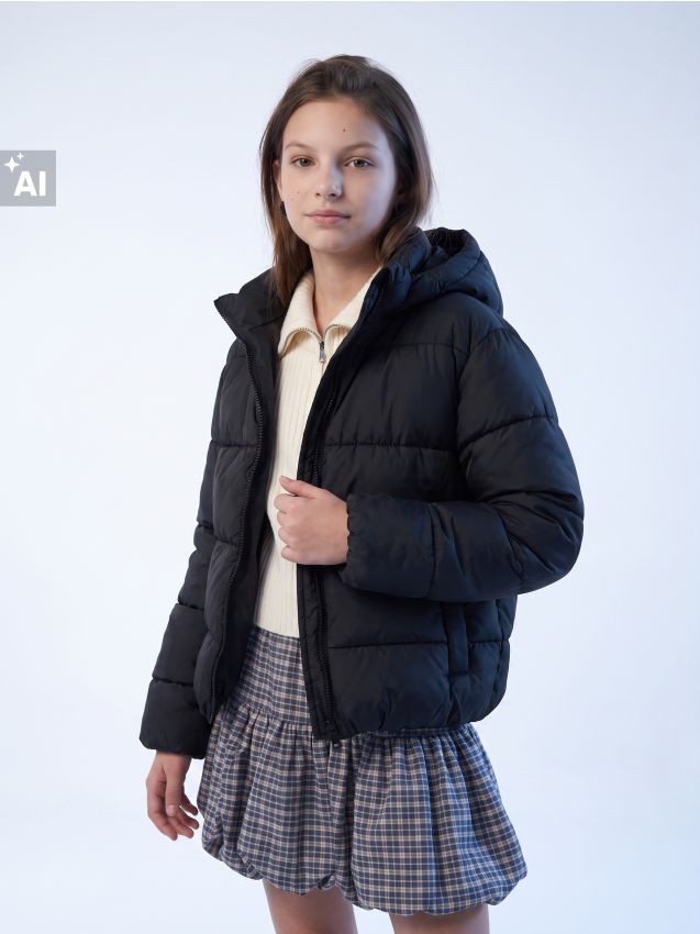 Sinsay - Prošivena jakna s kapuljačom