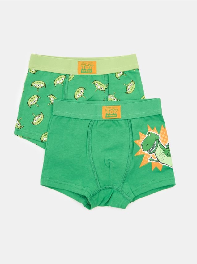 Sinsay - Set de 2 perechi de boxeri din material majoritar bumbac Toy Story - verde