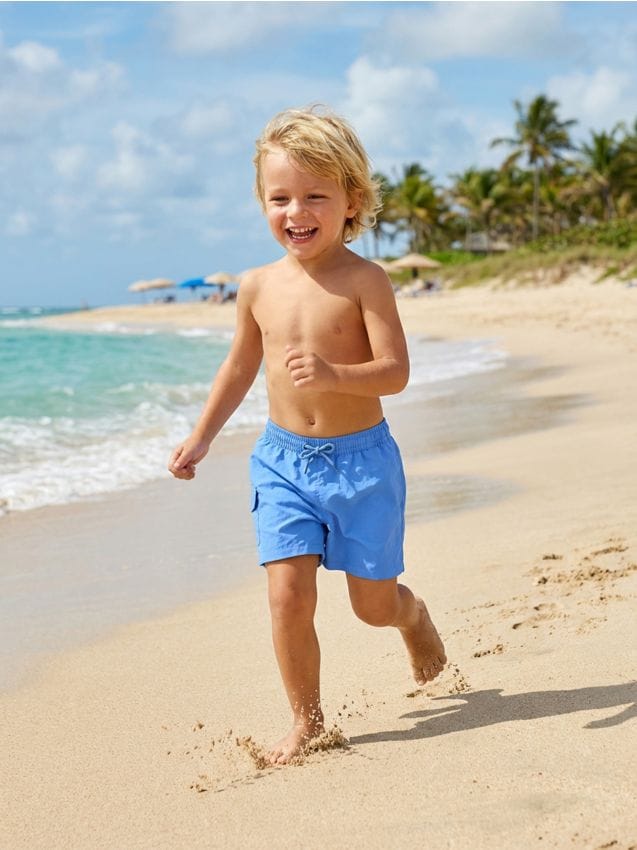 Sinsay - Șorturi de baie uni - albastru-violet