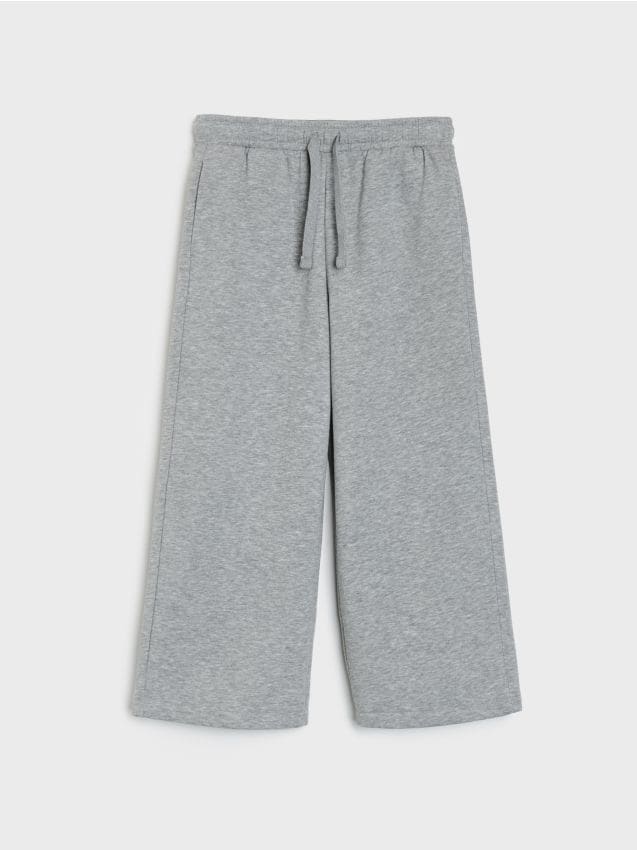 Sinsay - Pantaloni de trening cu crac larg - gri-neutru