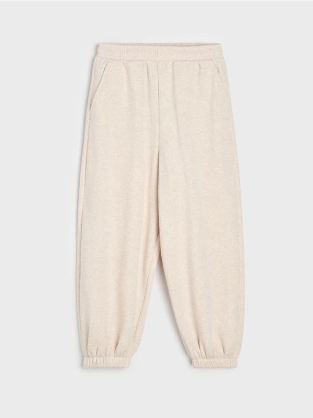 Sinsay - Pantaloni de trening loose jogger - bej