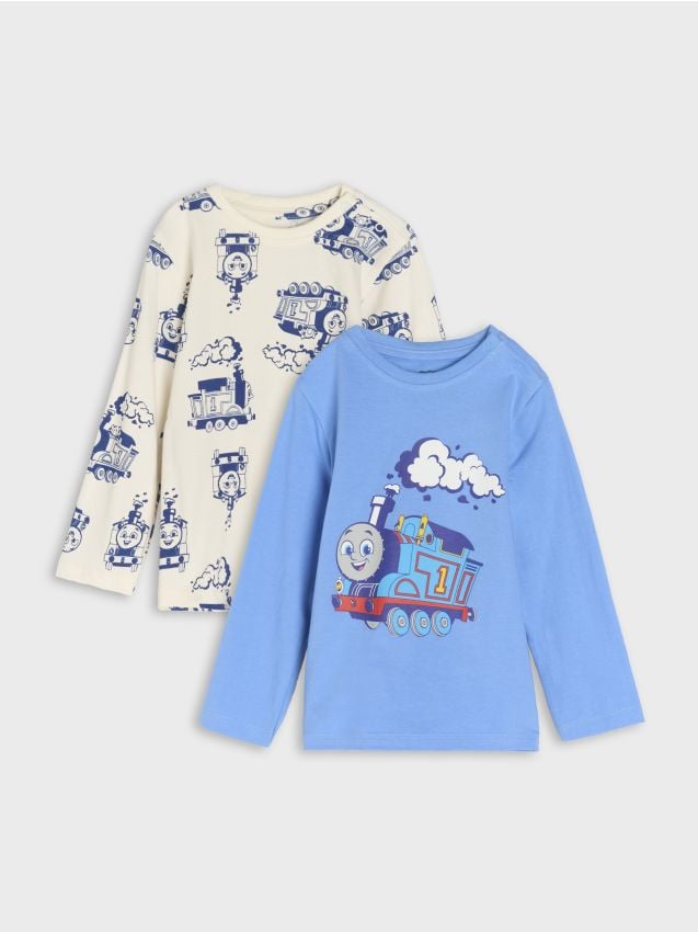 Sinsay - Tricou cu mânecă lungă Thomas & Friends 2 pack - light blue