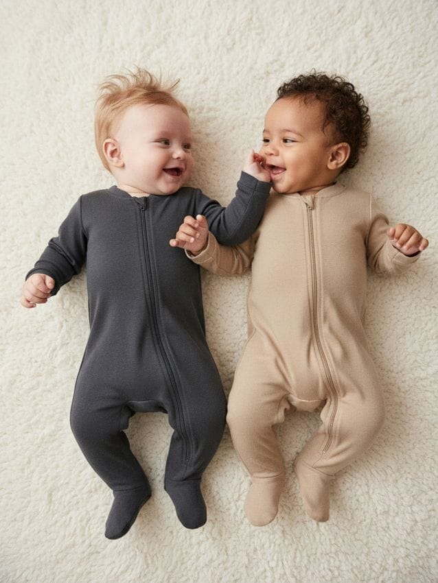 Sinsay - Súprava 2 bavlnených overalov - teplá olivová