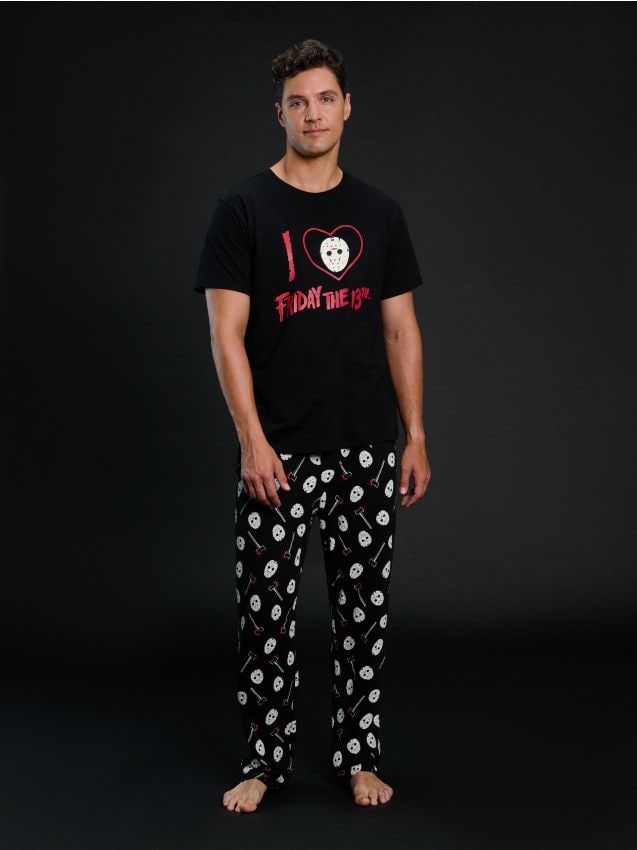 Sinsay - Piżama dwuczęściowa Friday the 13th - wielobarwny