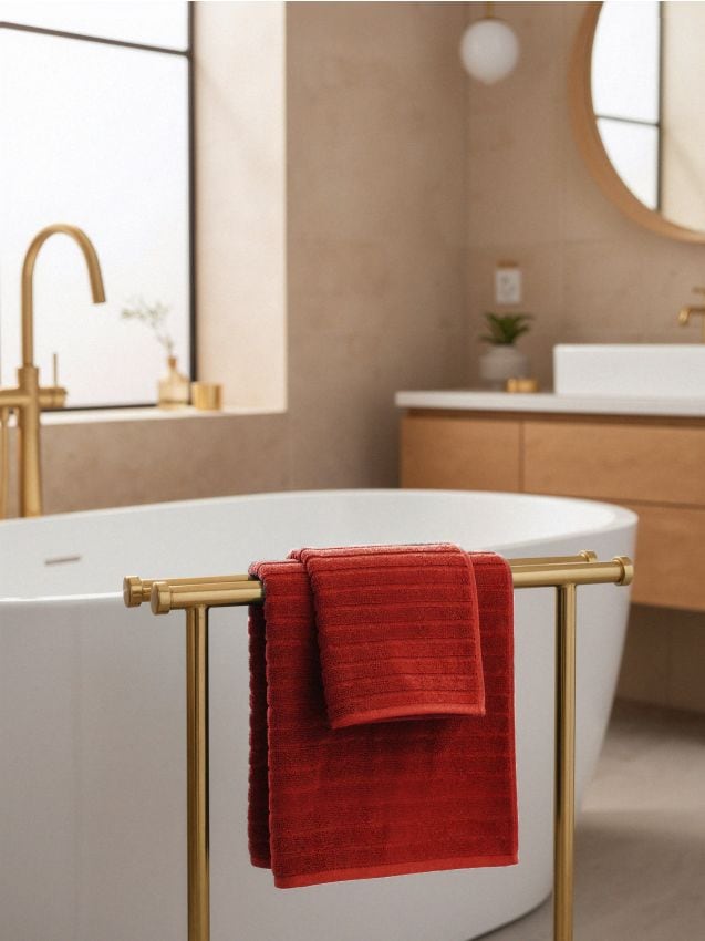 Sinsay - Prosop jacquard - roșu-aprins