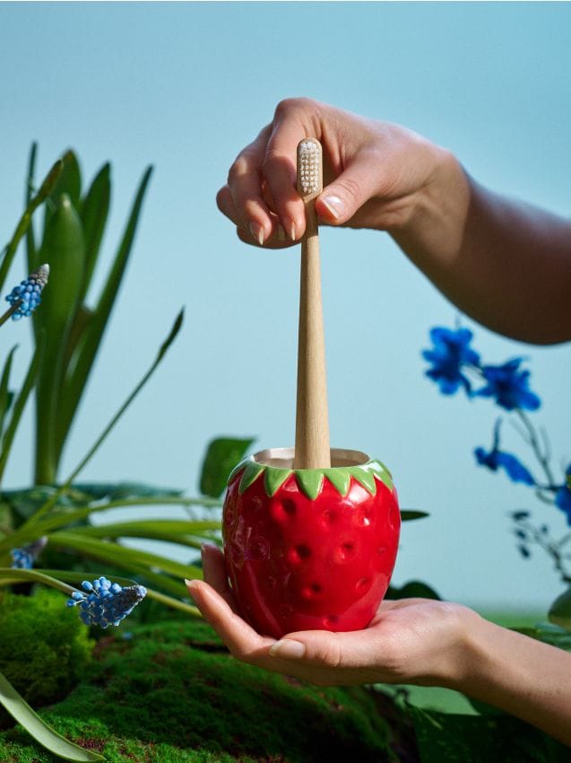 Sinsay - Pahar pentru periuțe de dinți - roșu