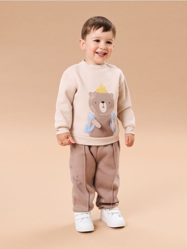 Sinsay - Mikina crewneck - telová
