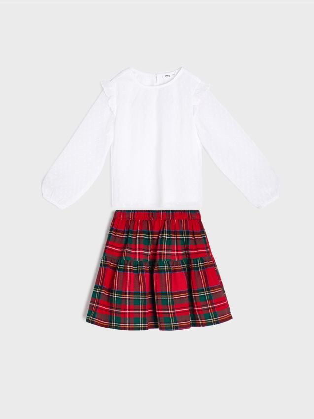 Sinsay - Set: bluză și fustă - multicolor