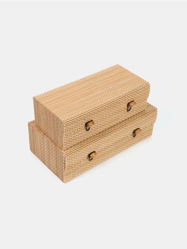 Sinsay - Úložné boxy 2 ks - béžová