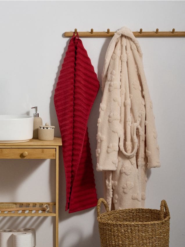 Sinsay - Prosop jacquard - roșu-aprins